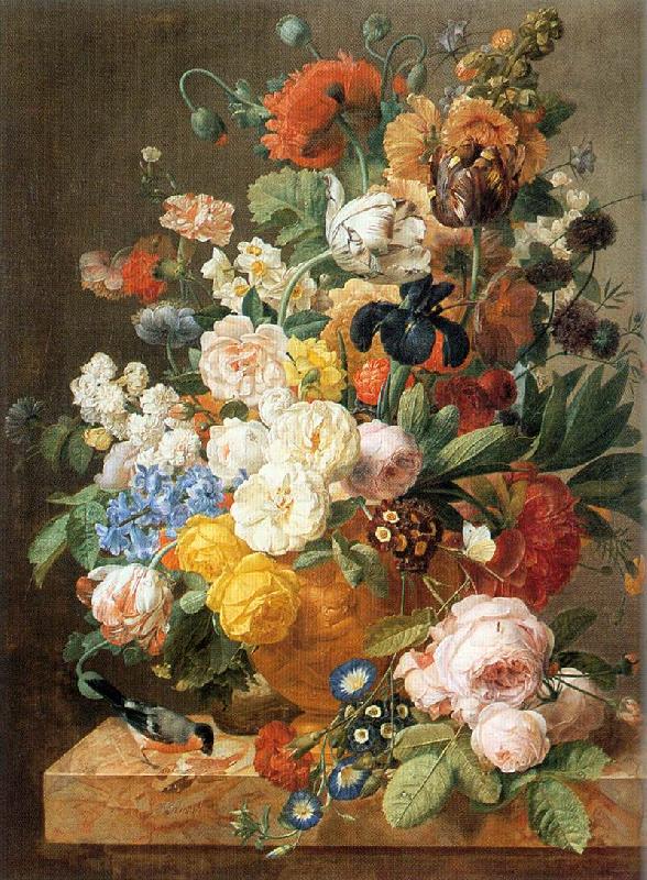 ELIAERTS, Jan Frans Bouquet of Flowers in a Sculpted Vase dfg oil painting picture